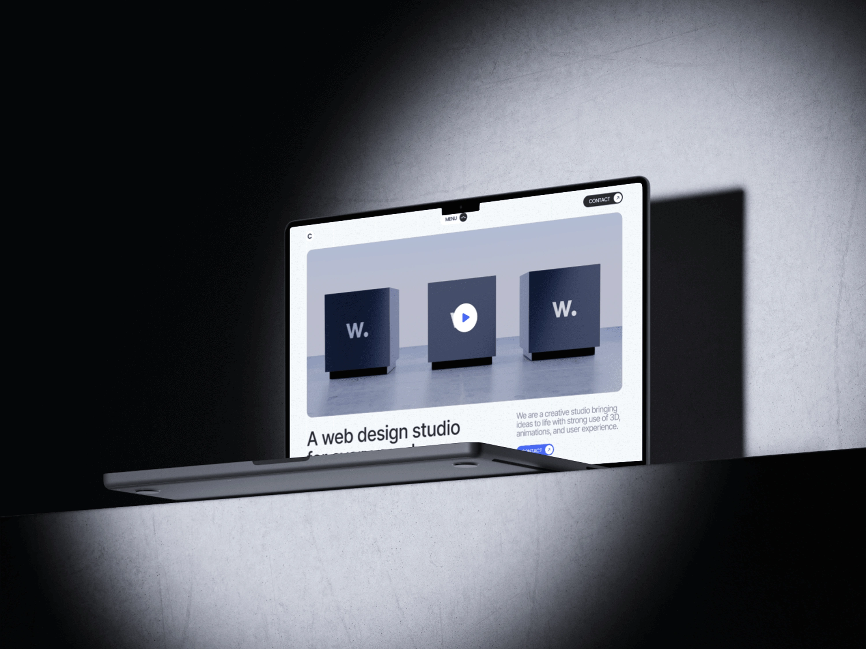 Clean Studio website design